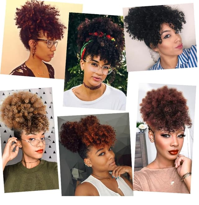 Detalle 2 de 2 Pcs Adjustable Satin Hair Ties (Satin Scrunchies) for Afro Puff, Locs, Ponytails—No-Damage Hold (Black)