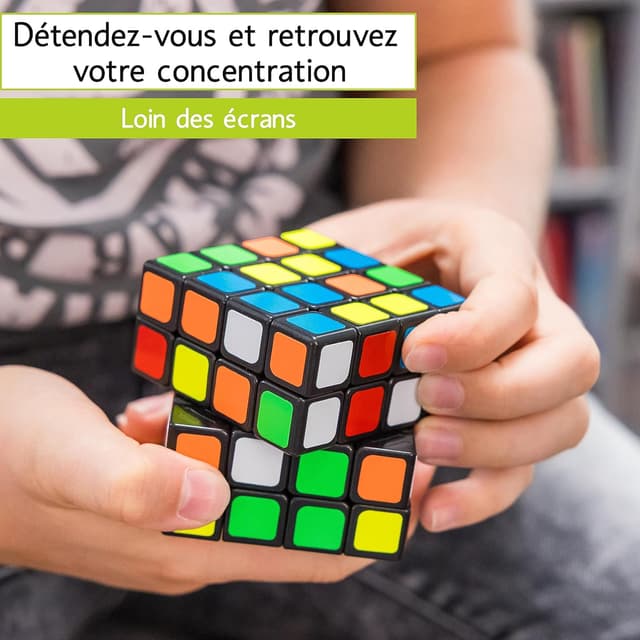 Detalle 2 de CUBIDI® Cube Magique 4x4x4 Speedcube type Los Angeles (4x4) – puzzle 3D sans électronique
