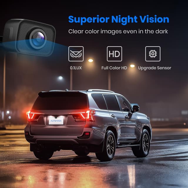 Detalle de AUTO-VOX CS-2 Wireless Backup Camera System with 4.3" Car Monitor