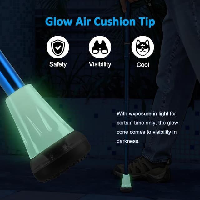 Detalle 2 de HEALTHBAZAAR All Terrain Folding Stick