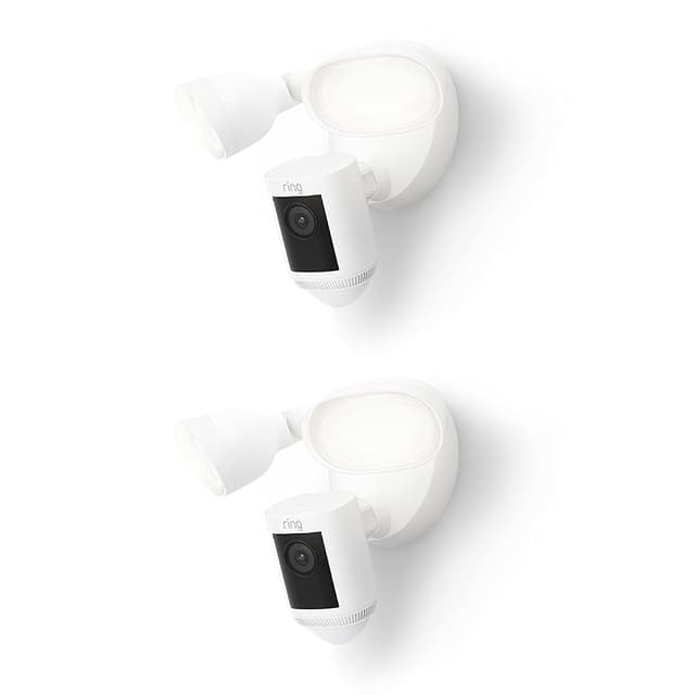 Detalle de Ring Flutlichtkamera Pro Kabel (Floodlight Cam Wired Pro) – 2K-Außenkamera mit 3D-Bewegung, Sirene und Audio+