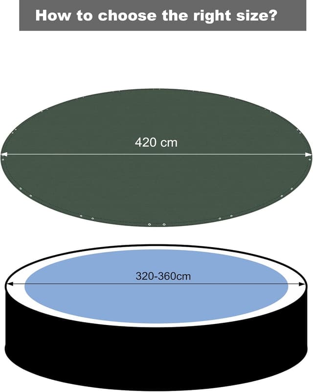 Thumbnail 6 de WOLTU Cobertor para Piscina Redonda Ø 420 cm 🏊♀