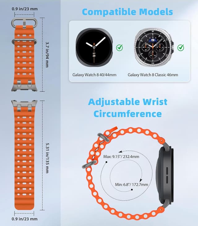 Detalle de MoKo Galaxy Watch 8 strap 40mm