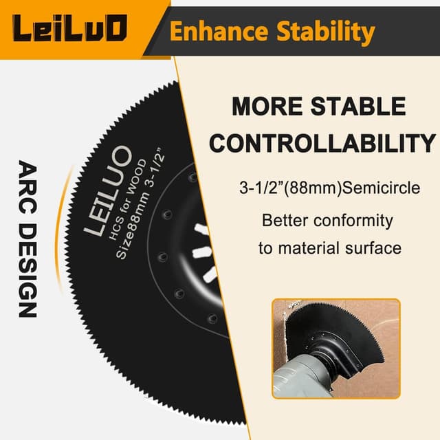 Thumbnail 5 de LEILUO 32-piece multitool blade kit for wood 🛠