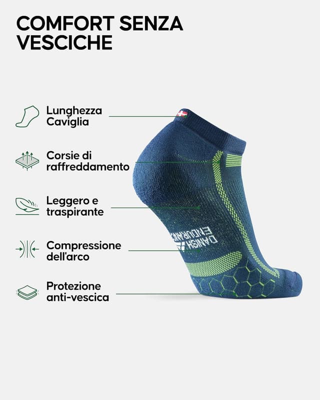 Thumbnail 2 de DANISH ENDURANCE Calzini Corti da Corsa 3 Paia