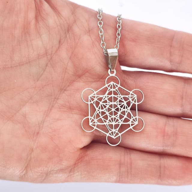 Detalle 2 de Simboliks Metatron colgante 3 cm Geometría Sagrada