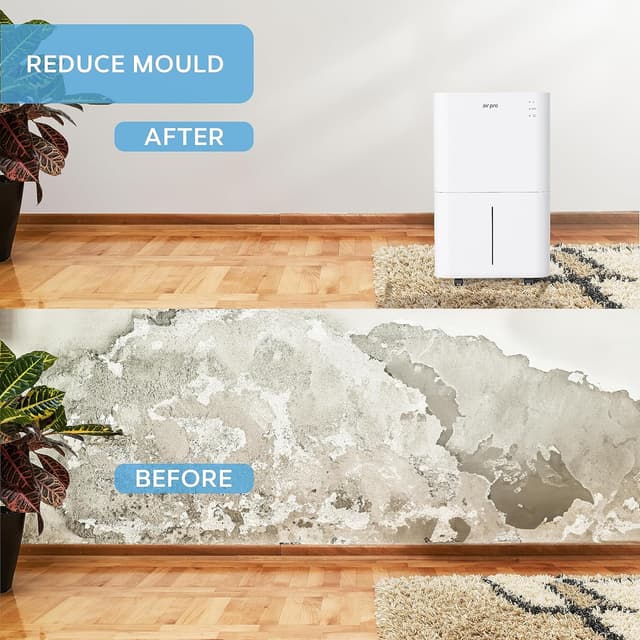 Detalle 1 de Air Pro 20L/Day Digital Dehumidifier with WiFi App (4L tank, sleep mode, 24H timer)