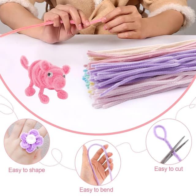 Thumbnail 4 de 200 Stück Pfeifenputzer 30 cm 🎨