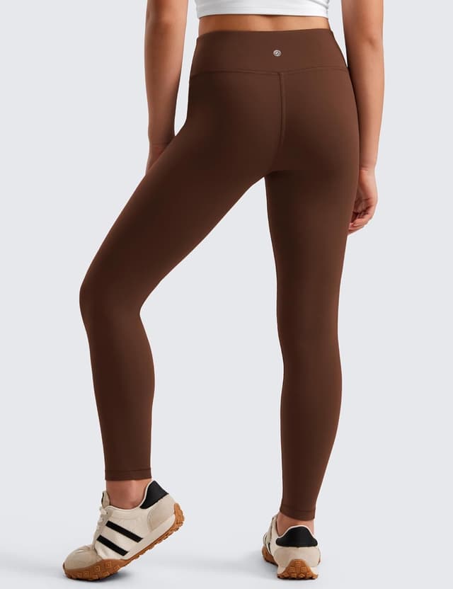 Detalle de CRZ YOGA Mädchen Butterluxe High-Waist Sportleggings (vollständig blickdicht, lang) mit versteckter Bundtasche