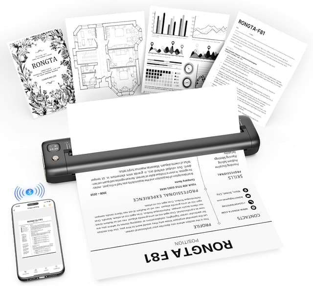 Detalle de Rongta F81 thermal portable printer