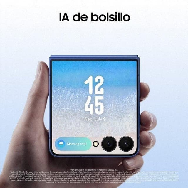 Detalle de Samsung Galaxy Z Flip7 5G 12GB/256GB plegable 6,9” Rojo Coral