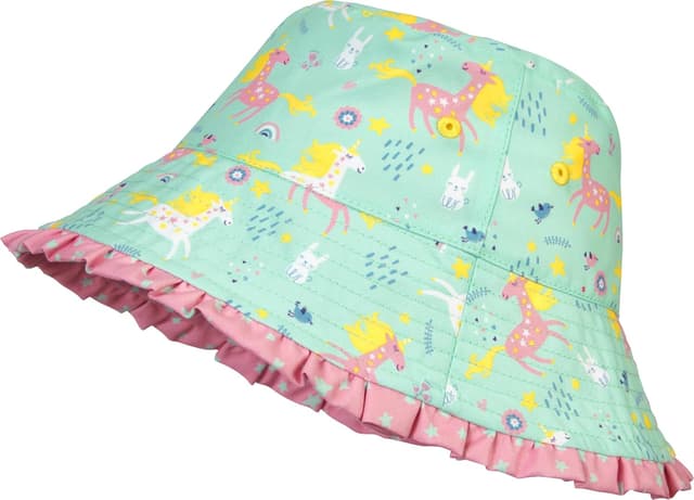 Detalle de Playshoes Mädchen Bademütze mit UV-Schutz (Sonnenhut) – Kopfbedeckung für Schwimmbad und Meer