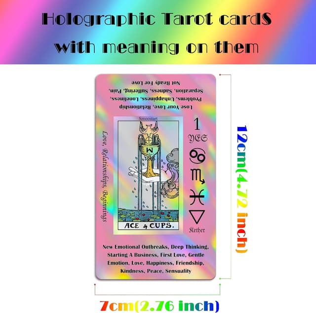 Thumbnail 5 de Smoostart Pink Holographic Tarot Cards 78