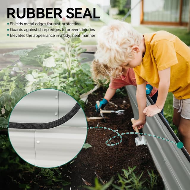 Detalle 2 de YITAHOME Outdoor Hochbeet 240 x 61 x 43 cm