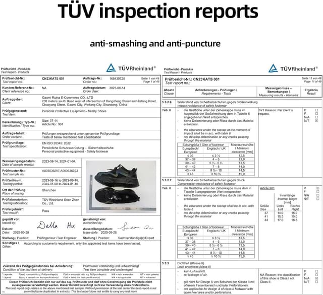Detalle de Annvia Safety Shoes for Women: Steel Toe Cap Trainers with Kevlar anti-puncture & non-slip grip