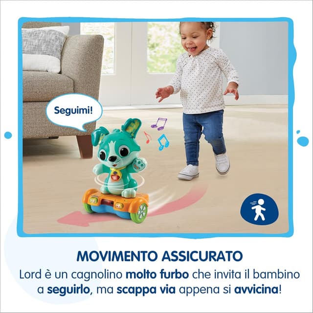 Detalle 2 de VTech Lord Cucciolo in hoverboard, cane giocattolo automatico che cammina (12–36 mesi)
