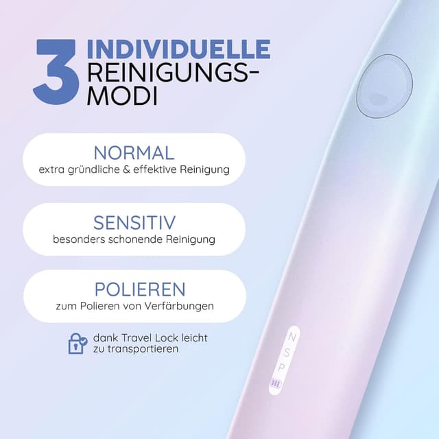 Detalle de happybrush Schallzahnbürste Eco Vibe 3