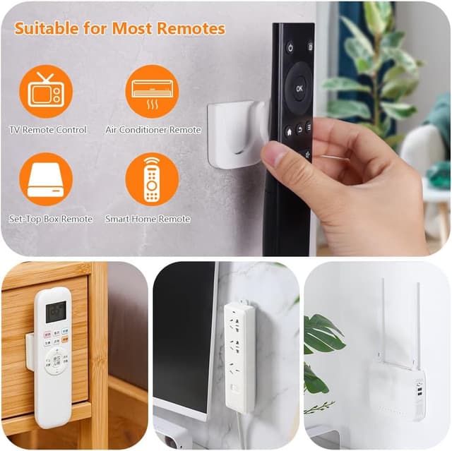 Detalle 2 de OFFCUP Support telecommande magnétique mural 4 pcs