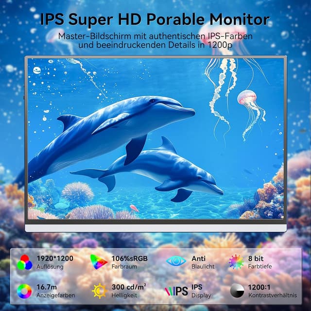 Detalle 2 de Veout 16 Zoll Portable Monitor