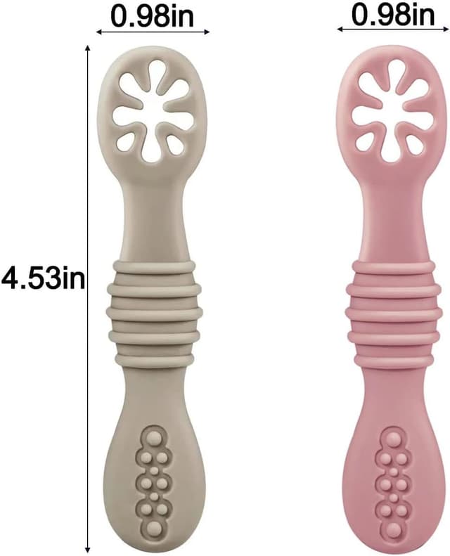 Thumbnail 4 de PandaEar 7 Pack Silicone Weaning Spoons 4-6 Months