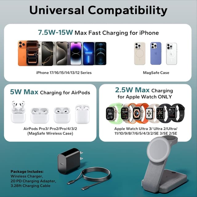 Thumbnail 4 de Eazpower 3-in-1 Foldable MagSafe Charger 3