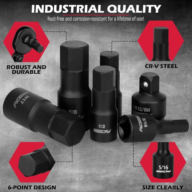 Thumbnail 4 de Hex Bit Impact Socket Set 36-Piece