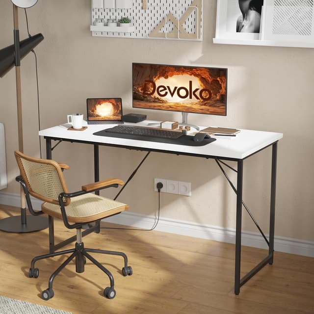 Thumbnail 6 de Devoko Escritorio Pequeño para Ordenador en Blanco 🖥