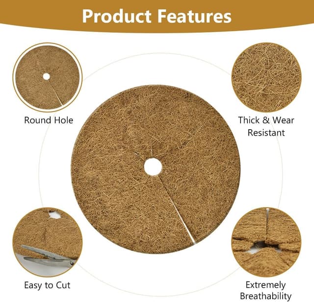 Thumbnail 2 de OFFCUP Estera de Coco 4 Piezas 🌱 Protección para Plantas en Macetas