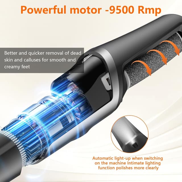 Detalle de PKBD Electric Foot File, 1200 mAh