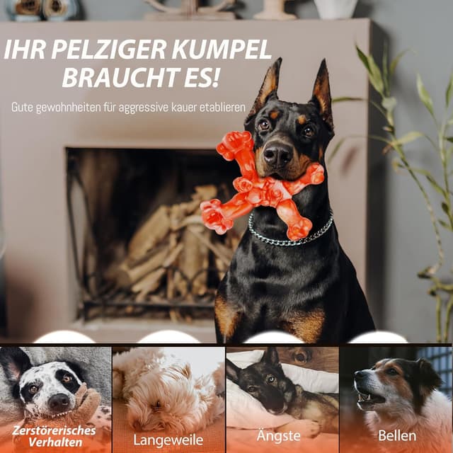 Thumbnail 1 de WinTour Kauknochen Groß Unzerstörbares Hundespielzeug