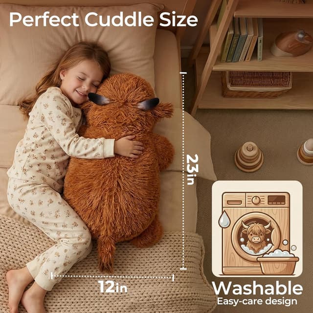 Thumbnail 5 de Mewaii Peluche ponderato Mucca 58 cm