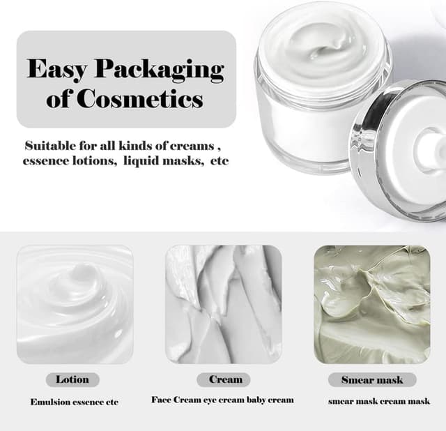 Detalle de HOTUT Airless Pumpspender (1 Stück, 30 ml) – nachfüllbarer Vakuum-Kosmetikbehälter für Creme & Lotion