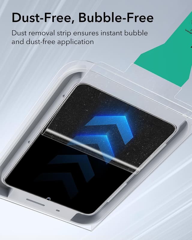 Detalle de ESR 2er-Set Panzerglas für iPad Mini 7 (2024) & Mini 6 (2021) – mit UltraFit-Ablage, 9H & blasenfreiem Aufbringen