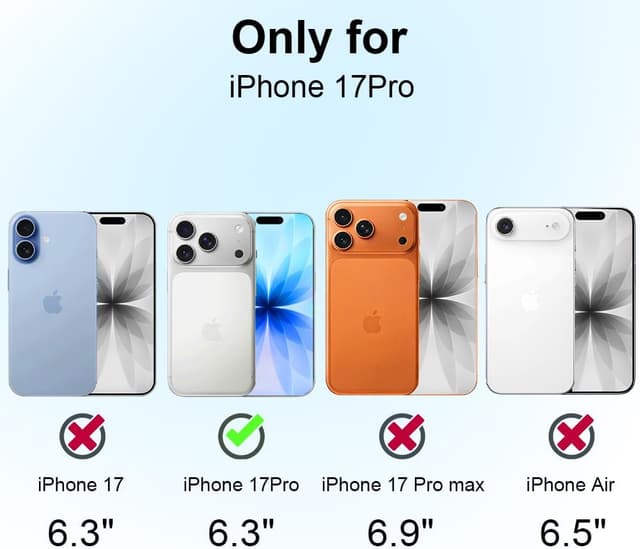 Detalle de OFFCUP Cover per iPhone 17 Pro (6,3") in silicone liquido con 2 vetri temperati, microfibra antigraffio (nero)