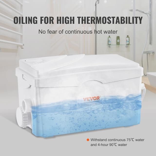 Thumbnail 4 de VEVOR Hebeanlage 350 W, 6000 l/h Abwasserpumpe 🚰