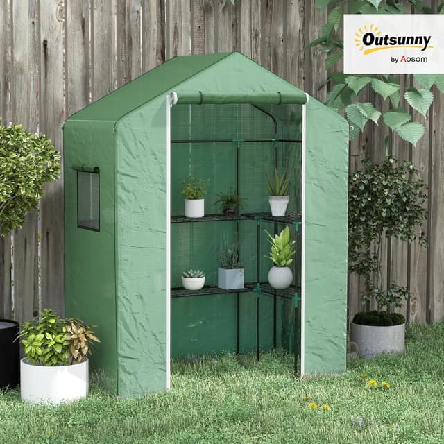 Detalle 2 de Outsunny invernadero exterior 140x73x190 cm