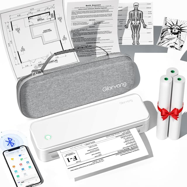 Detalle de Gloryang Inkless Portable Printer for Travel