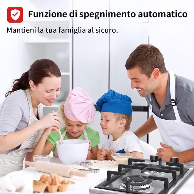 Detalle de sailout Piano cottura a gas 2 fuochi