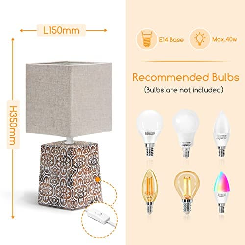 Detalle de Aigostar 197056 Lámpara de Mesa E14 🏠