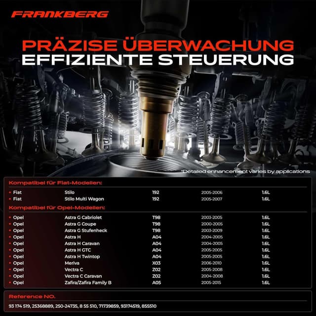 Detalle de Sonda lambda per sostituzione Frankberg (93181910) per Opel Astra G/H/J e altri modelli 2002-2020