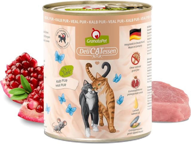 Detalle 2 de GranataPet Delicatessen Multipack 2 PUR (2. Pack, 1 x 4,8 kg) Nassfutter für Katzen – getreidefrei & ohne Zuckerzusätze