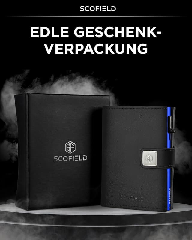 Thumbnail 6 de SF SCOFIELD Trinity Herren-Geldbörse mit RFID-Schutz für bis zu 12 Karten (Slim Wallet)