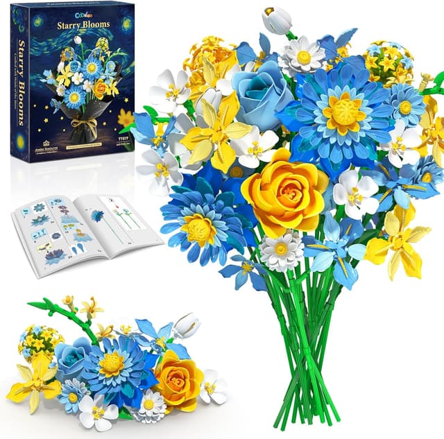 Detalle de Flowers Building Sternenblüten Bauset 549 Teile