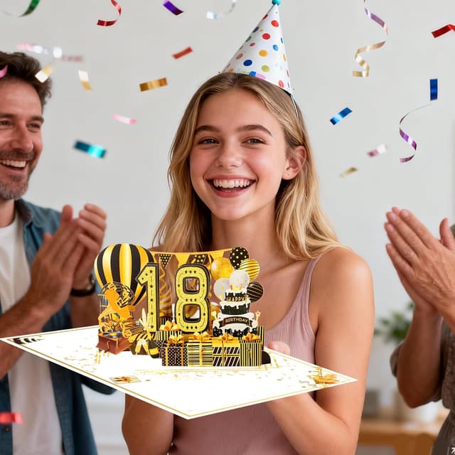 Thumbnail 6 de 18th Birthday Card Pop Up 2008 Retro