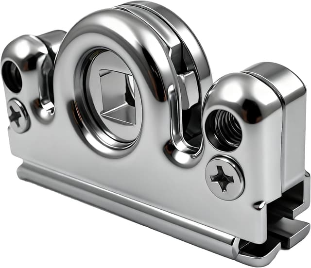 Detalle de Siegenia (SI AUBI) Schneckengehäuse als schraubbares Ersatzteil für Fenstergetriebe und Balkontür