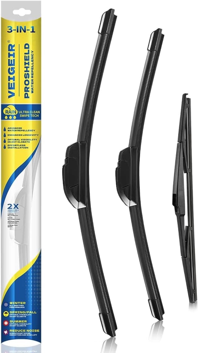 Detalle de 3-Pack Windshield Wiper Blades for Hyundai Palisade (2020–2023) – Front & Rear Set