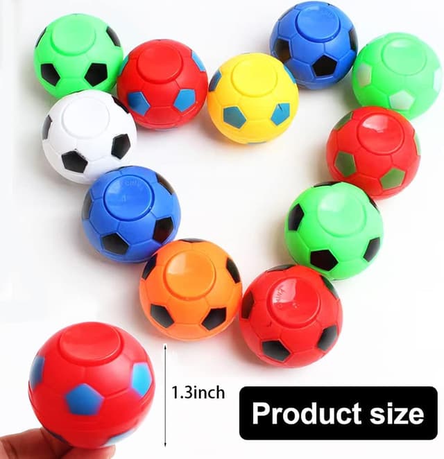 Thumbnail 1 de Mini Fidget Soccer Ball Spinners 32 pcs