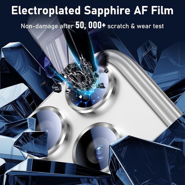 Detalle 2 de UniqueMe iPhone 17 Pro Max Camera Lens Protector - 1 pack