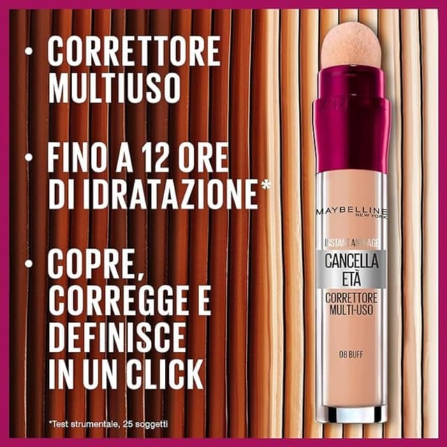 Detalle de Maybelline New York Correttore Multi-Uso “Borrador” Idratante con coprenza modulabile 01 Light