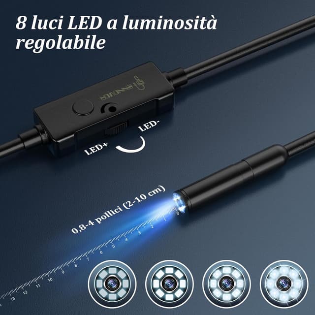 Thumbnail 2 de ENNOVOR Endoscopio per Smartphone 10 m